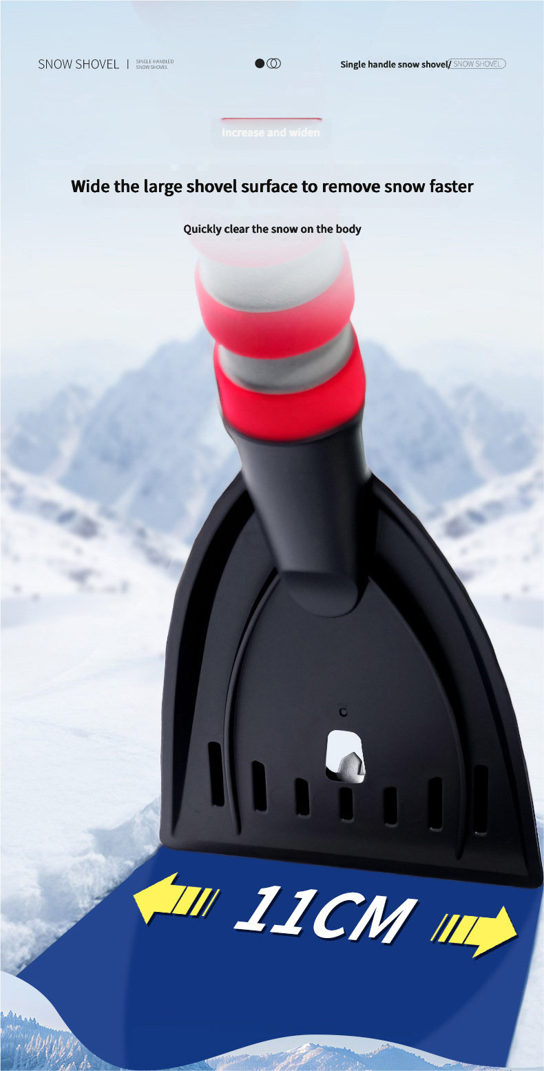 Snow Shovel for Winter Car Windshield Defrosting and Snow Removal, Ice Scraper for Clearing Snow